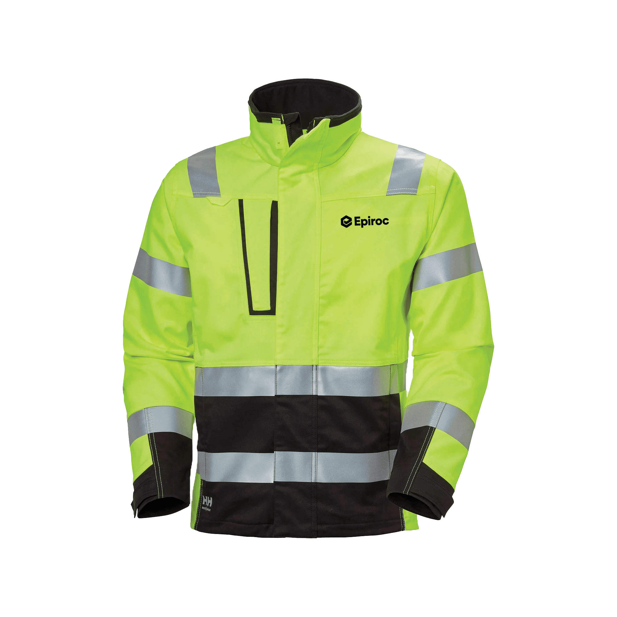 high vis jacket with epiroc logo