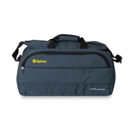 sport bag with epiroc logo and text front