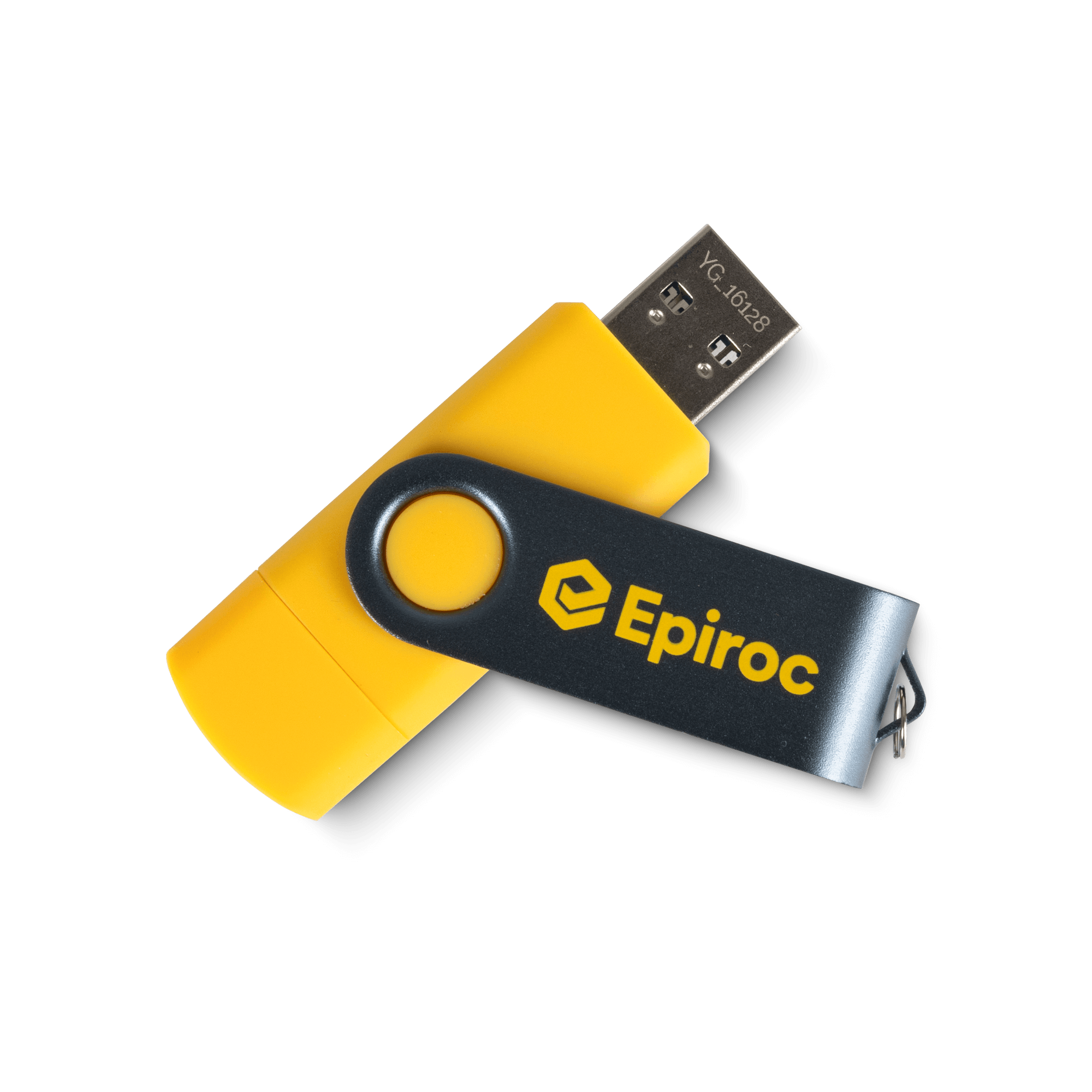 usb stick with epiroc logo