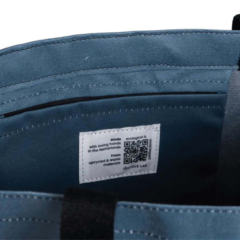 Grey and yellow totebag with epiroc logo