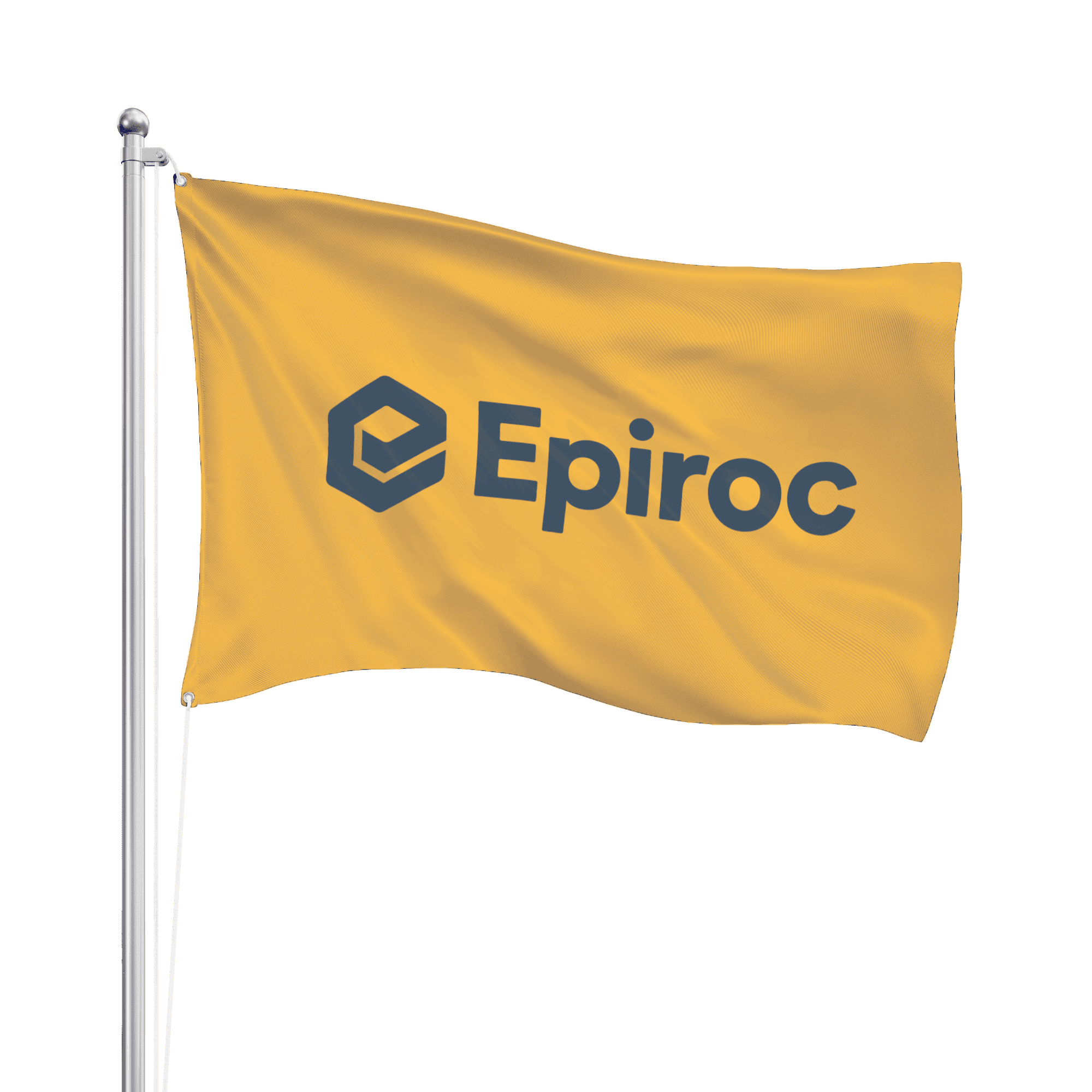 yellow epiroc flag