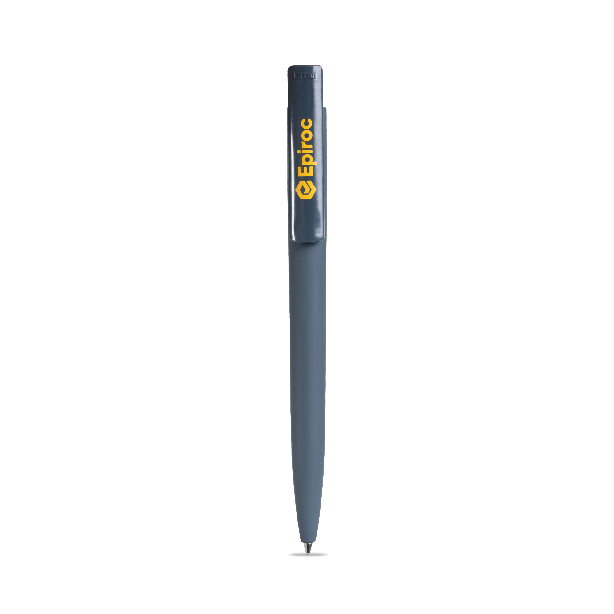 grey pen with yellow epiroc logo