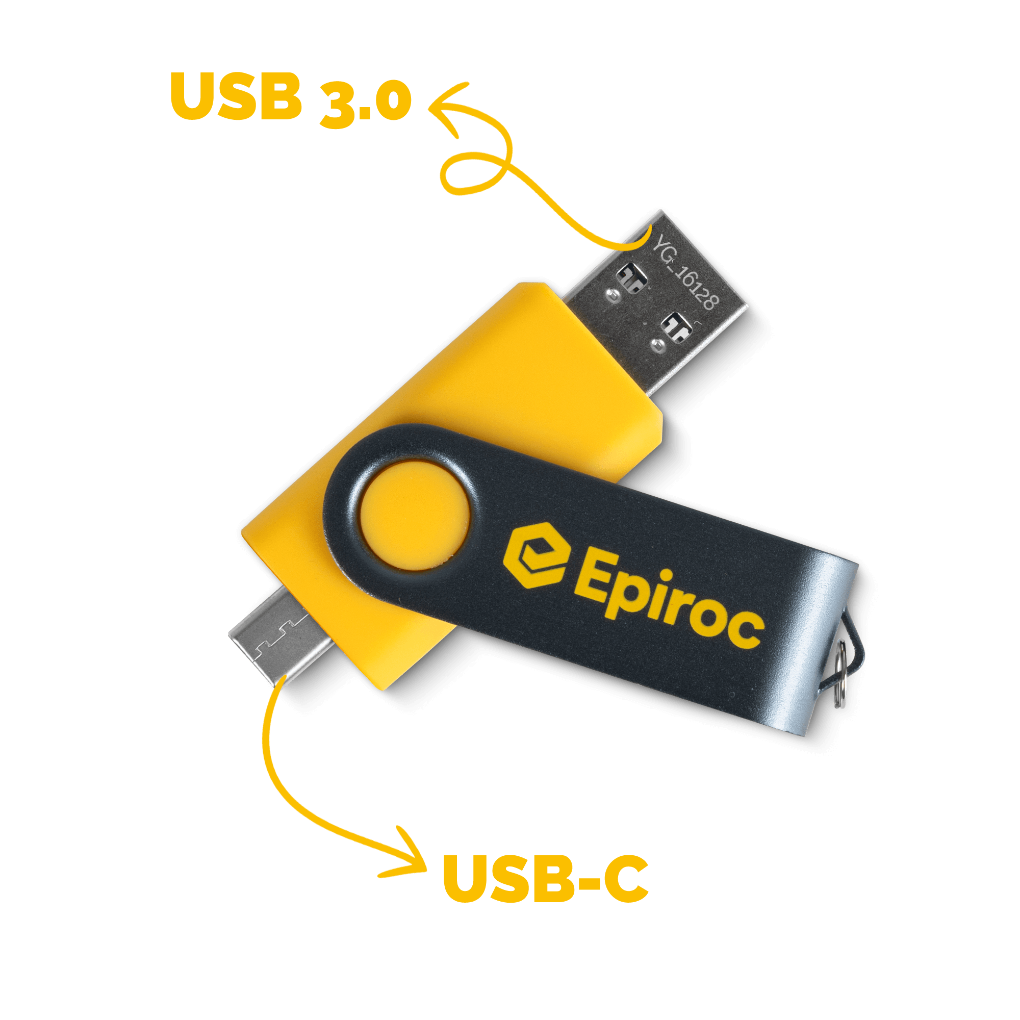 close up usb with usb-c a nd usb 3.0