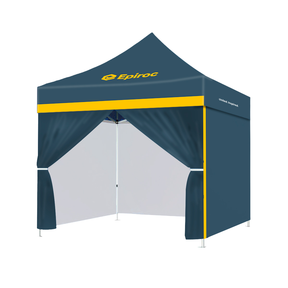 epiroc event tent with doors
