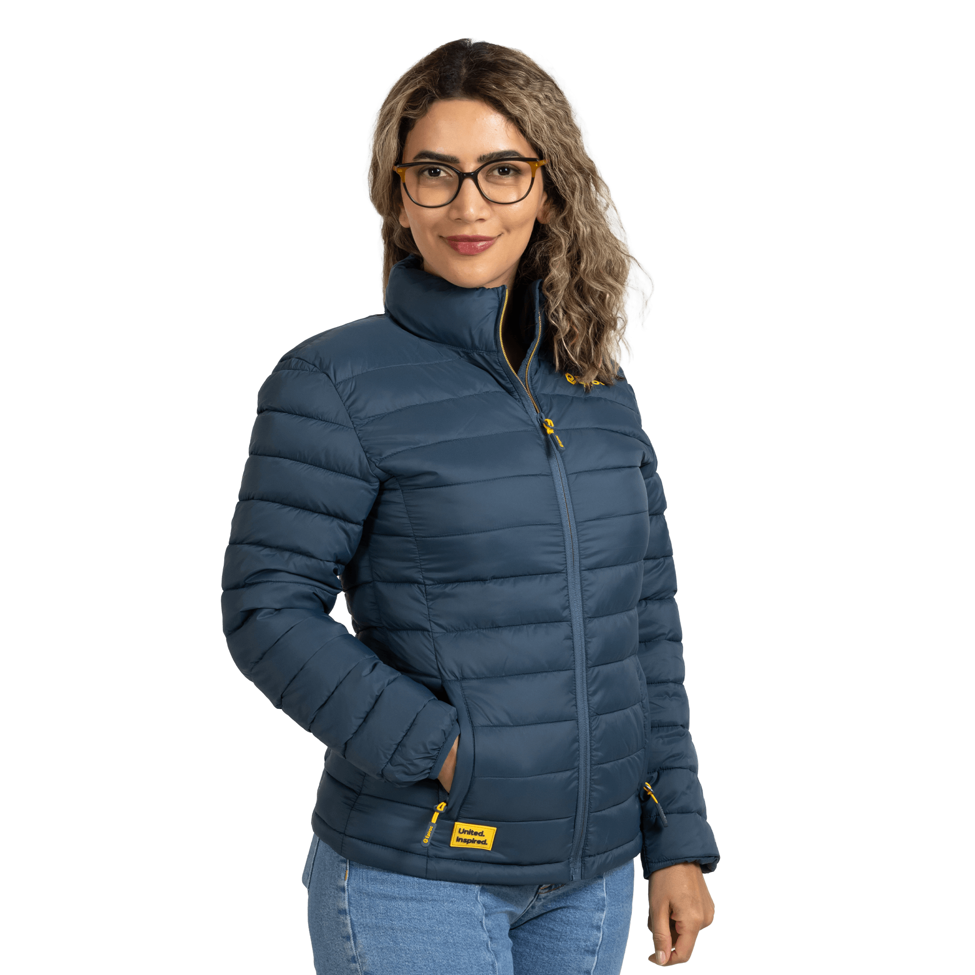 padded jacket with epiroc logo