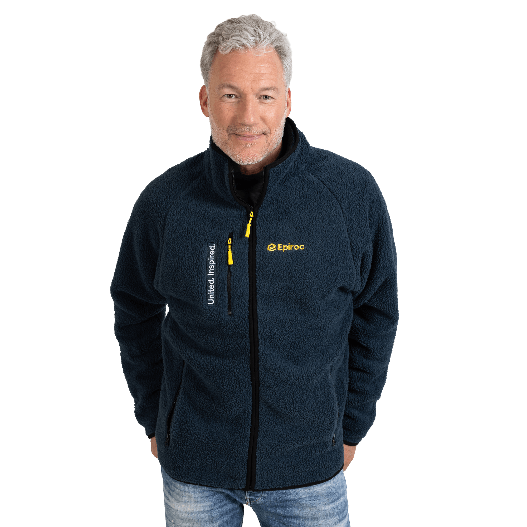 blue epiroc pile fleece