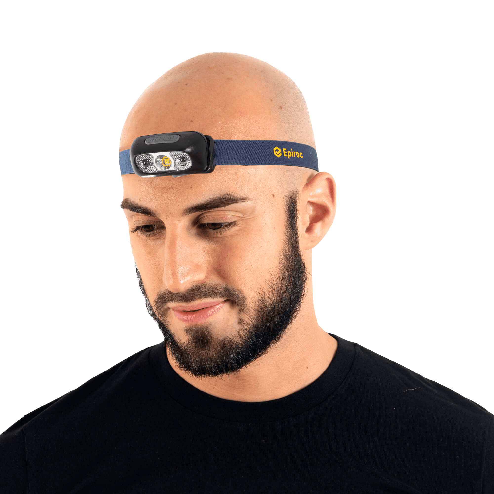 epiroc head torch in grey
