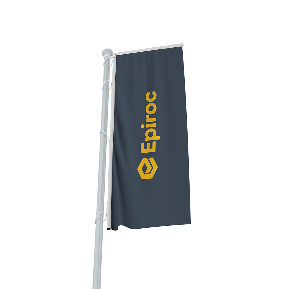 flag with epiroc logo
