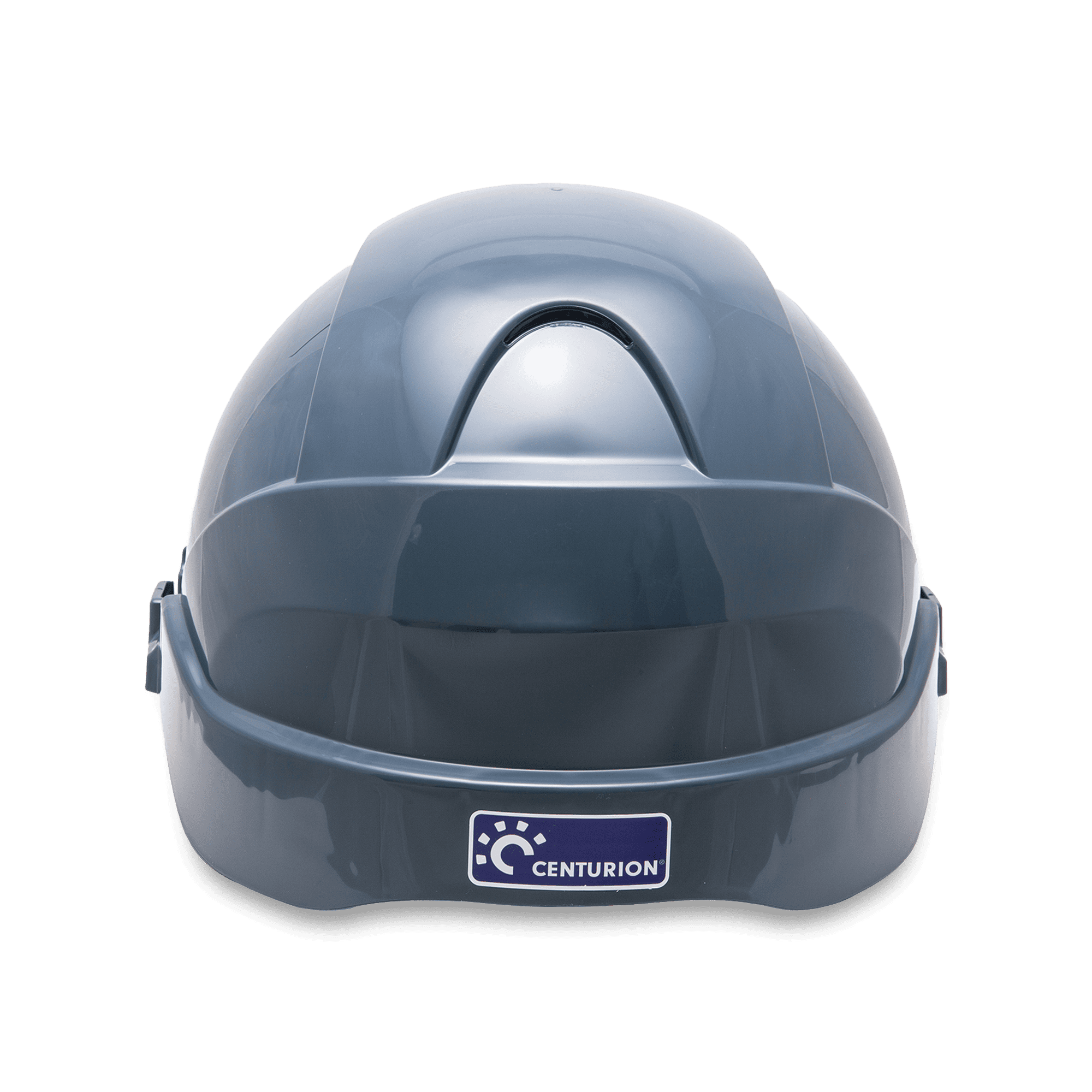 grey epiroc hardhat with logo