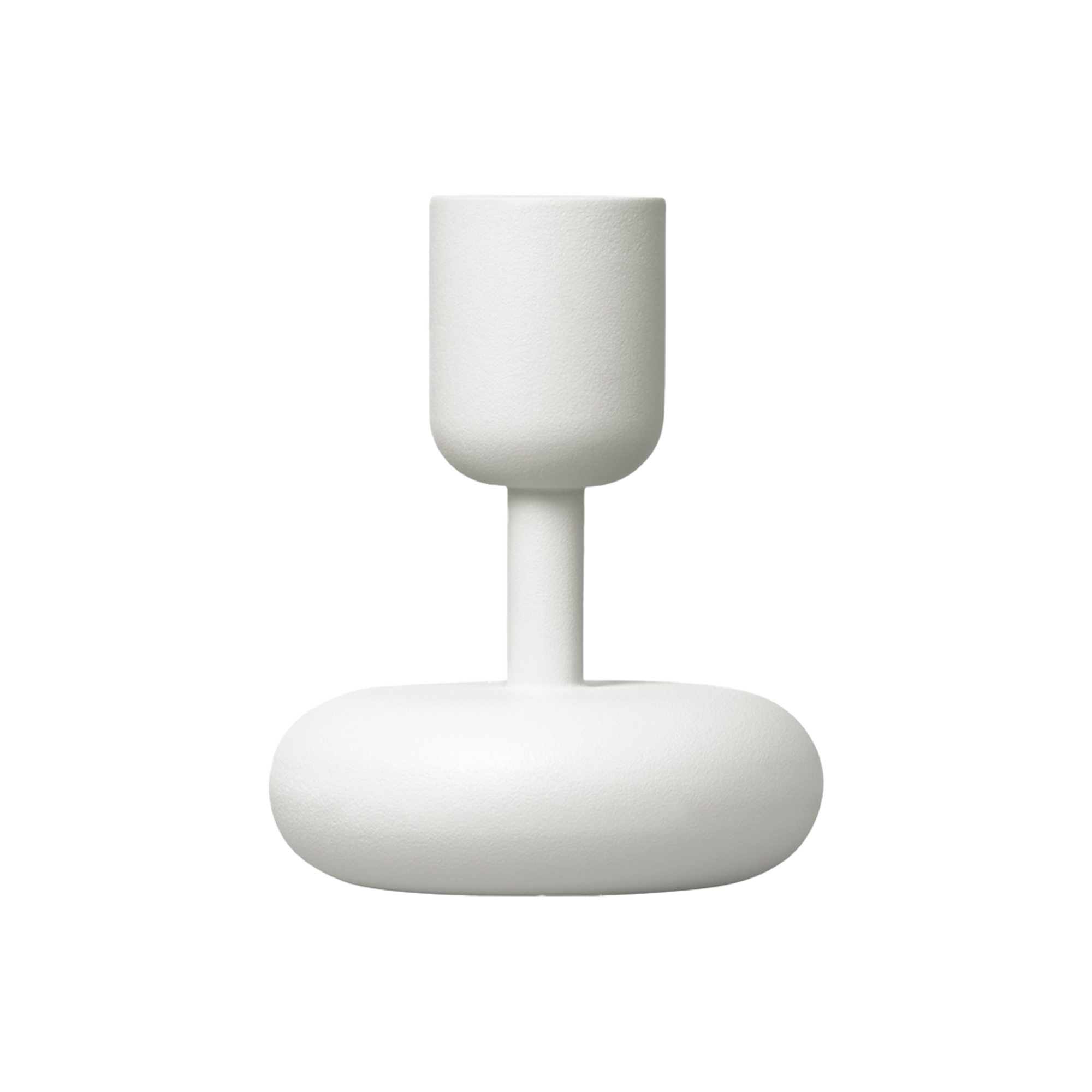 white candle holder