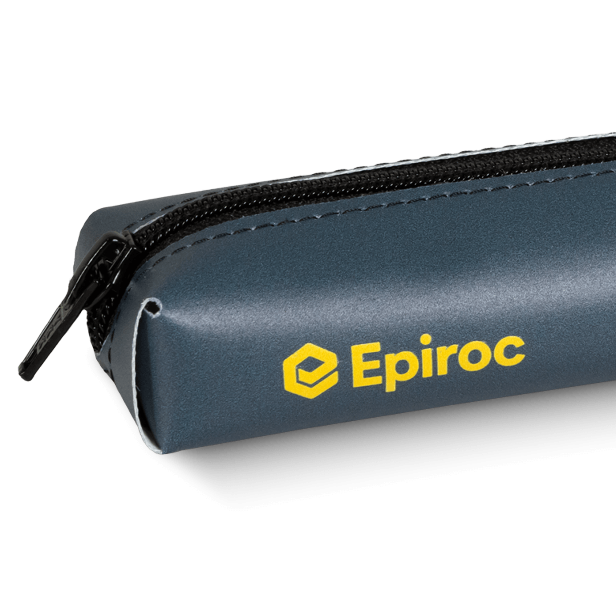 grey pencil holder with epiroc logo